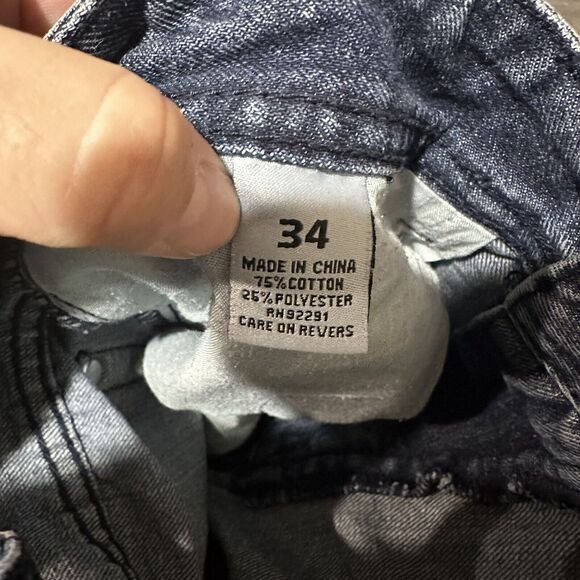 Black Smith Denim Shorts Mens 34 Y2k Style 12” Inseam Rn 92291 - Picture 8 of 8